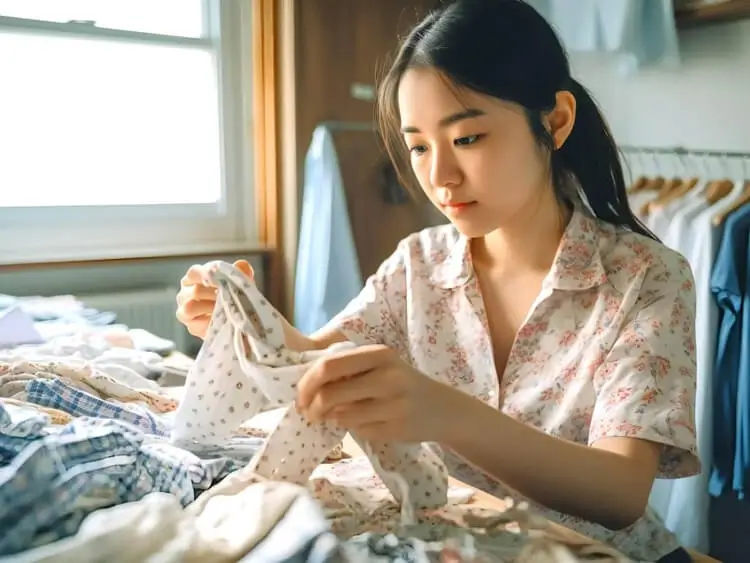 付着したホコリを落としてから収納する