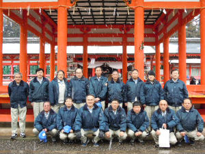2012年度　安全祈願の様子