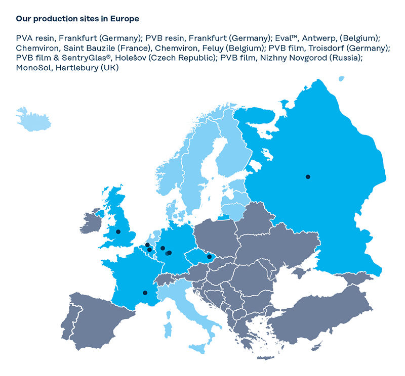 Produktionsstandorte in Europa