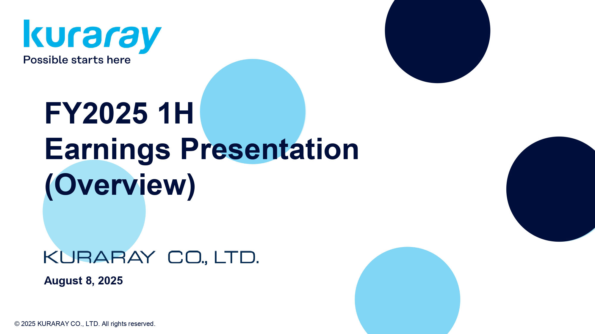 FY2025 Kuraray Earnings 1