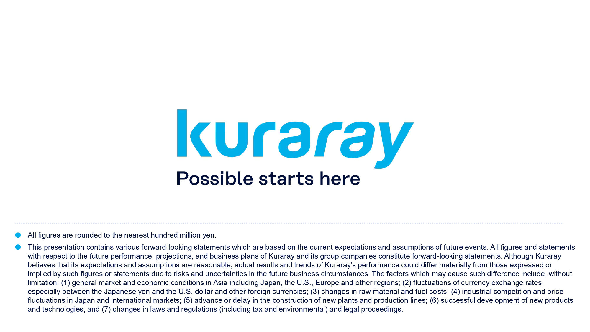FY2025 Kuraray Earnings 1