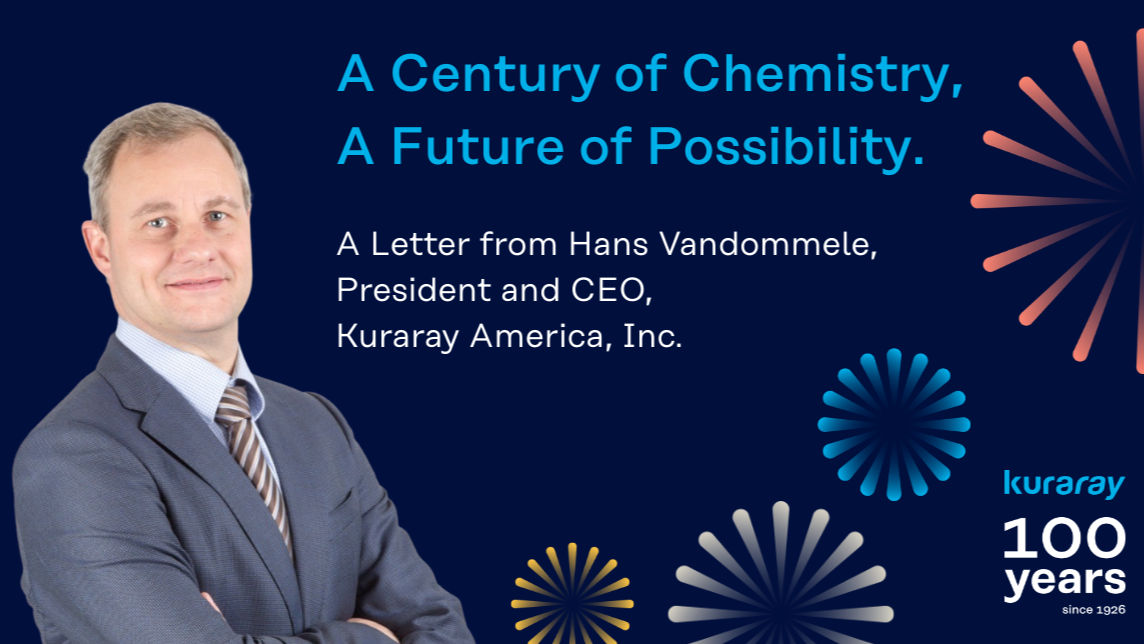 Hans Vandommele Kuraray 100 Years Banner