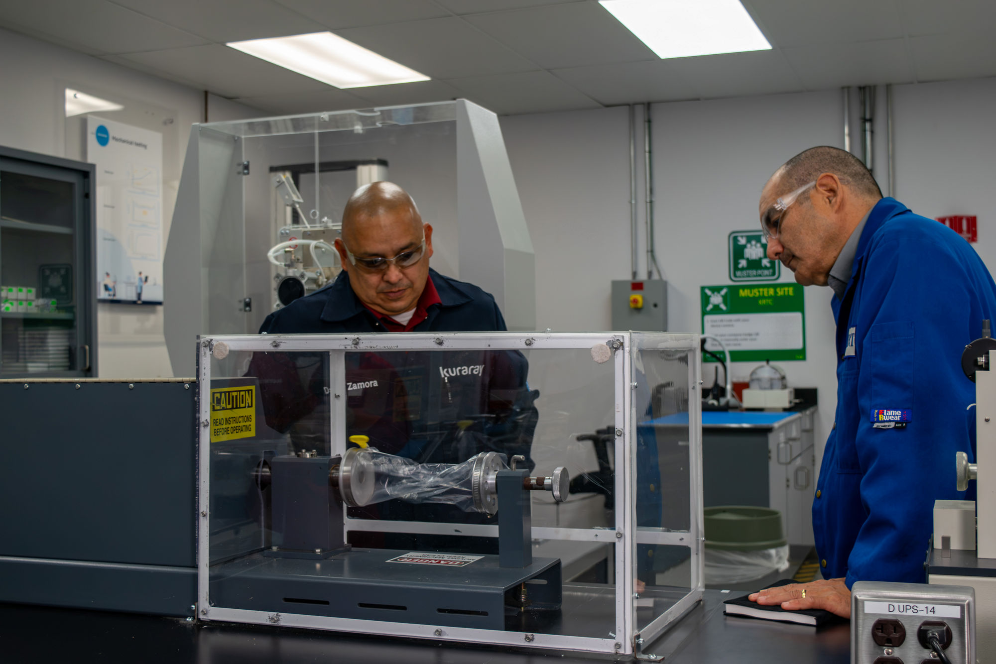 Kuraray America employees collaborate on laboratory testing and technical evaluation 