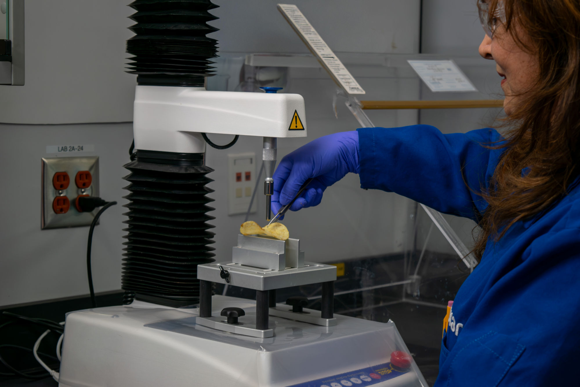 Diana Maya conducting laboratory testing at KRTC, Pasadena, TX