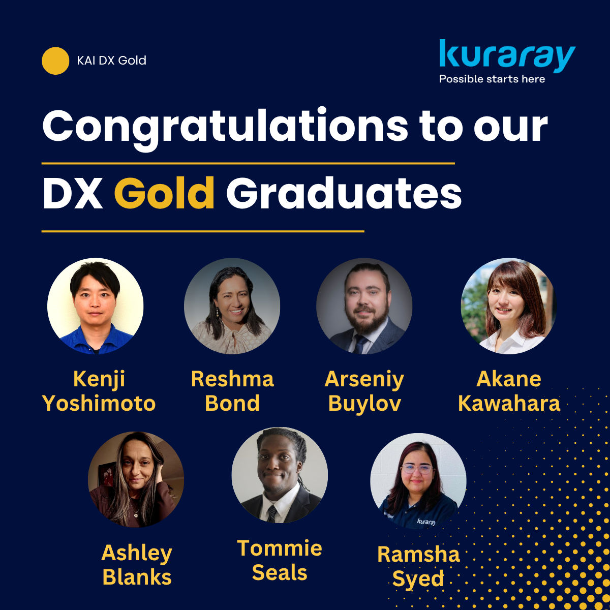 DX-IT Congrats to Graduates Post 2026 - Gold grdauates