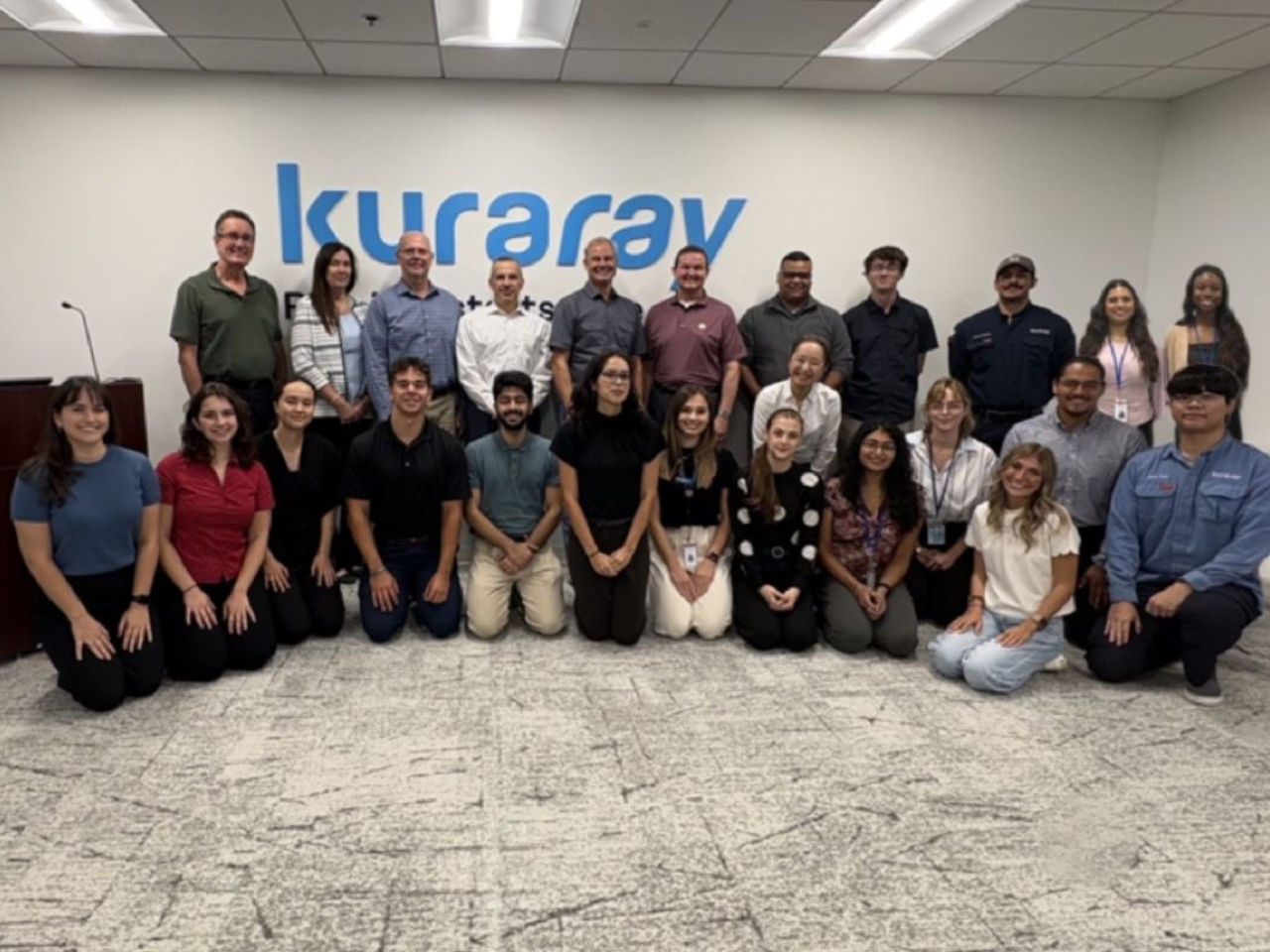 2025 Summer Interns with Kuraray America's Senior Leadership Team