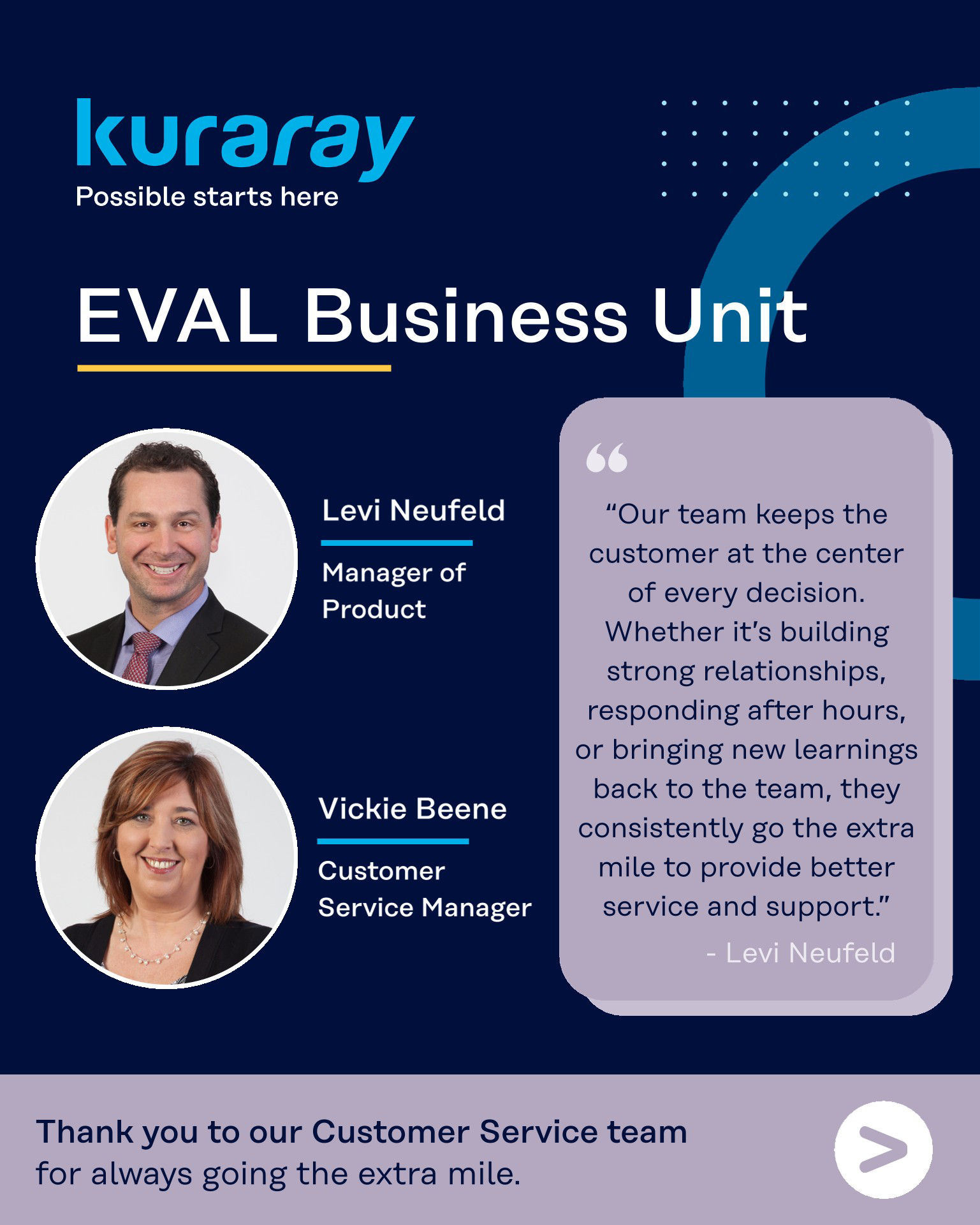 Going the Extra Mile: Kuraray America Celebrates Customer Service Appreciation Week 2026