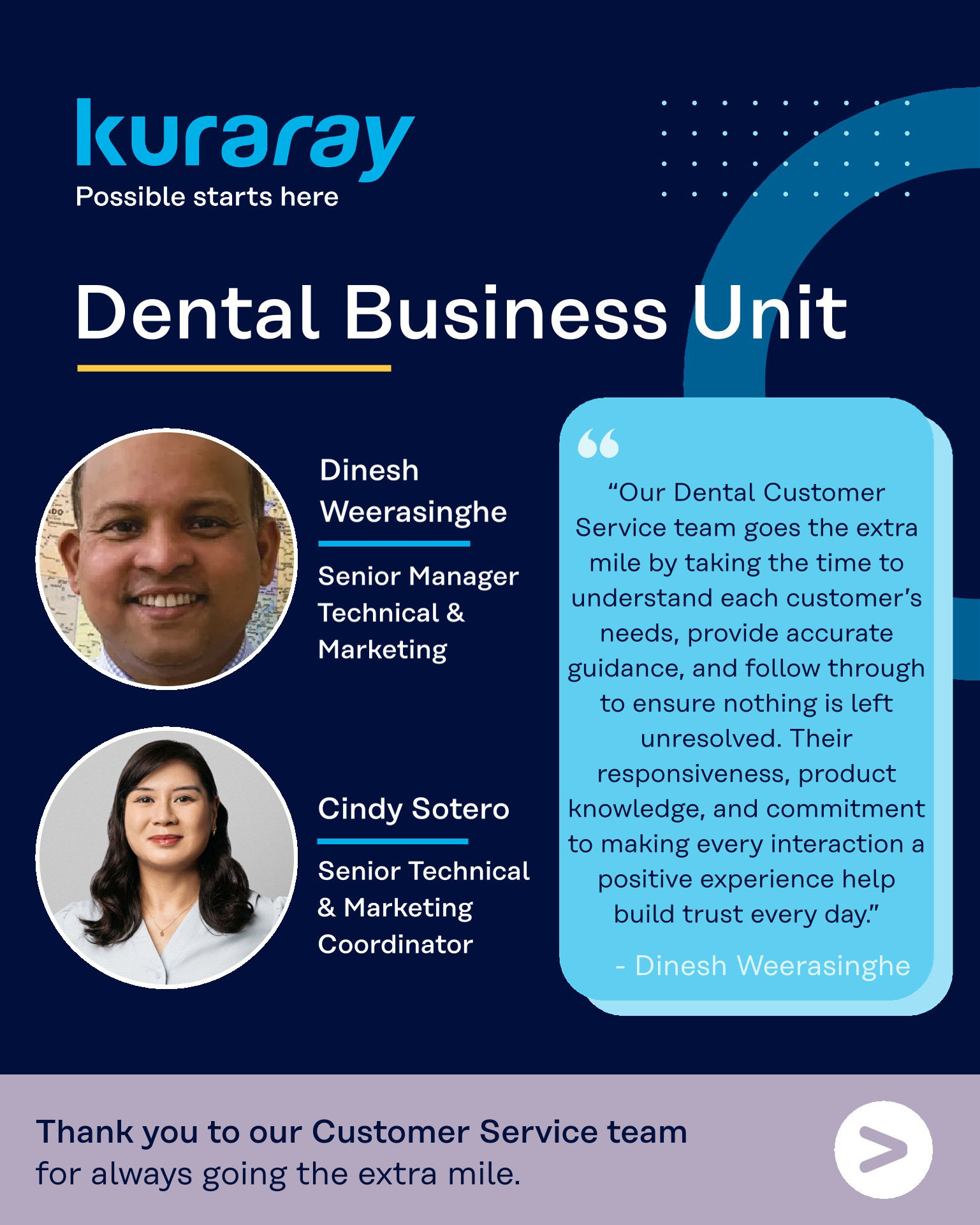 Going the Extra Mile: Kuraray America Celebrates Customer Service Appreciation Week 2026