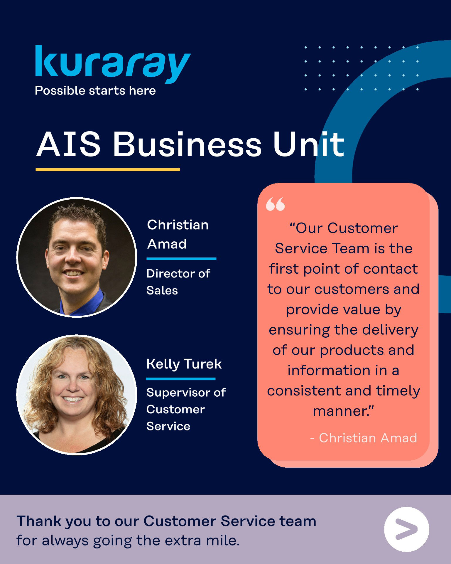 Going the Extra Mile: Kuraray America Celebrates Customer Service Appreciation Week 2026