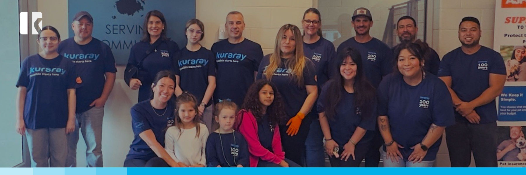 Kuraray America employees volunteering at a community event in Texas | Kuraray Foundation of America, Inc. 