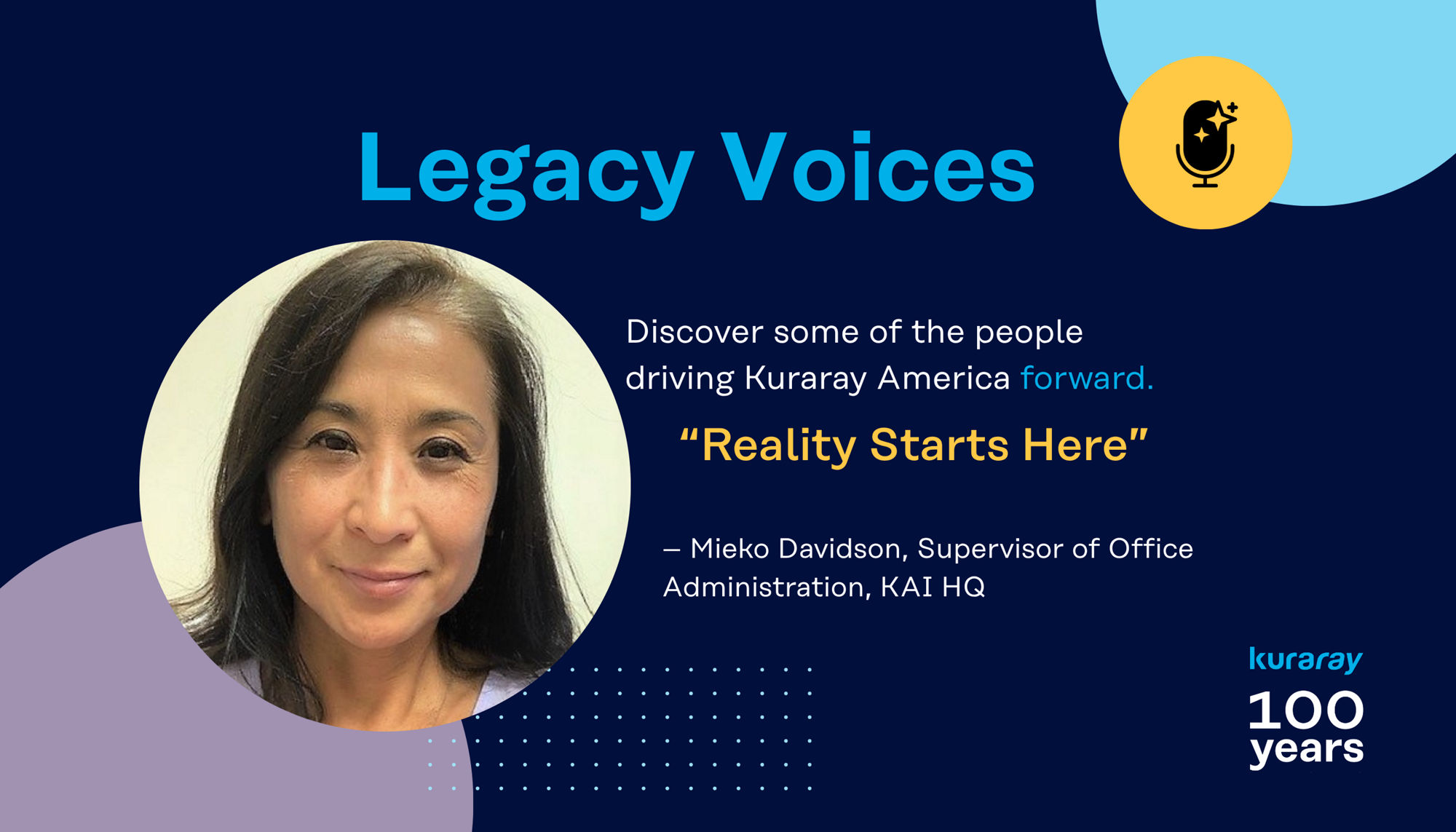 Legacy Voice - Mieko Davidson at Kuraray America