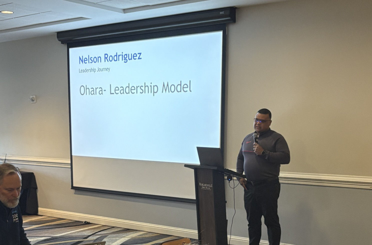 Presenting the Ohara Leadership Model in Tokyo, Japan, 2025.