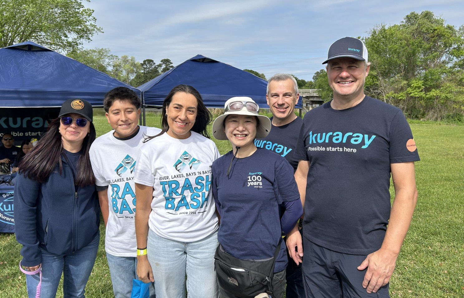 My colleagues and I volunteering at the 2026 Trash Bash event.