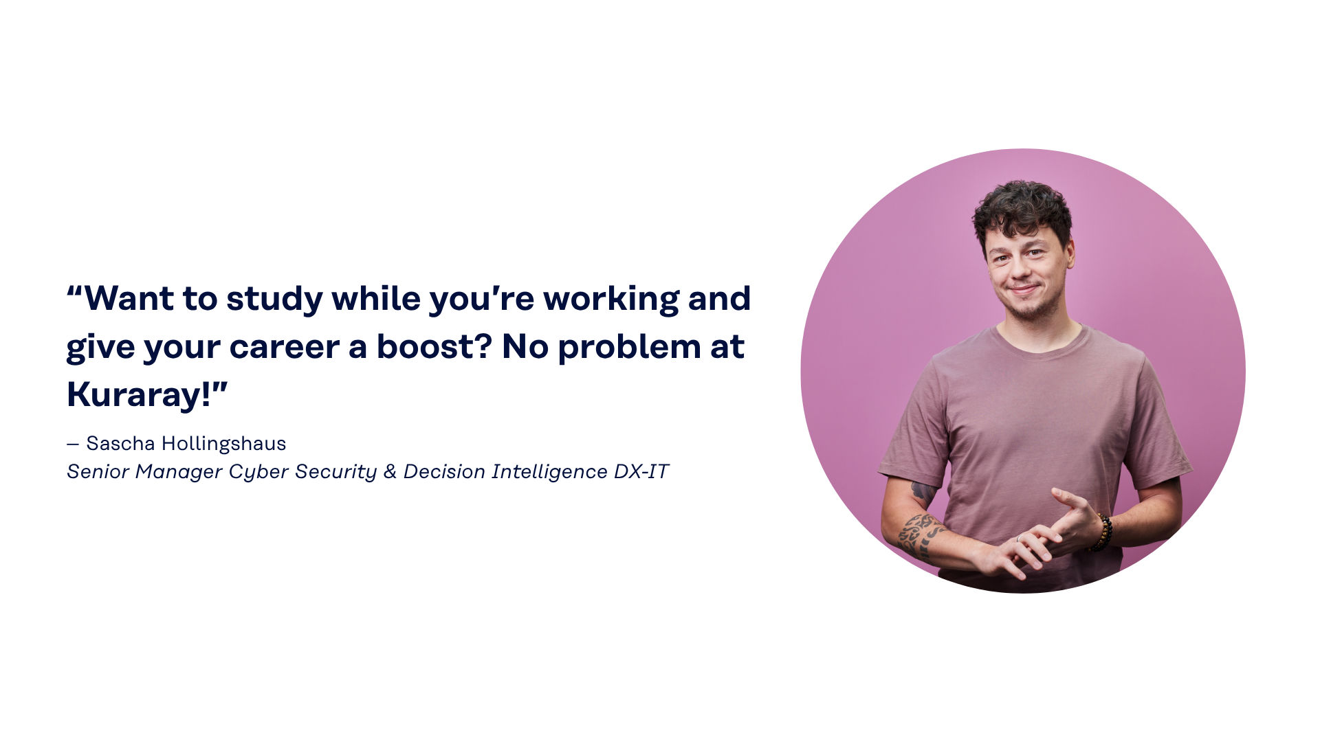 Professional portrait of an employee