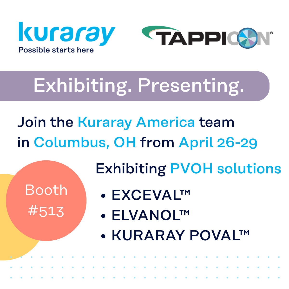 TAPPICON 2026 Kuraray  - Exhibiting 