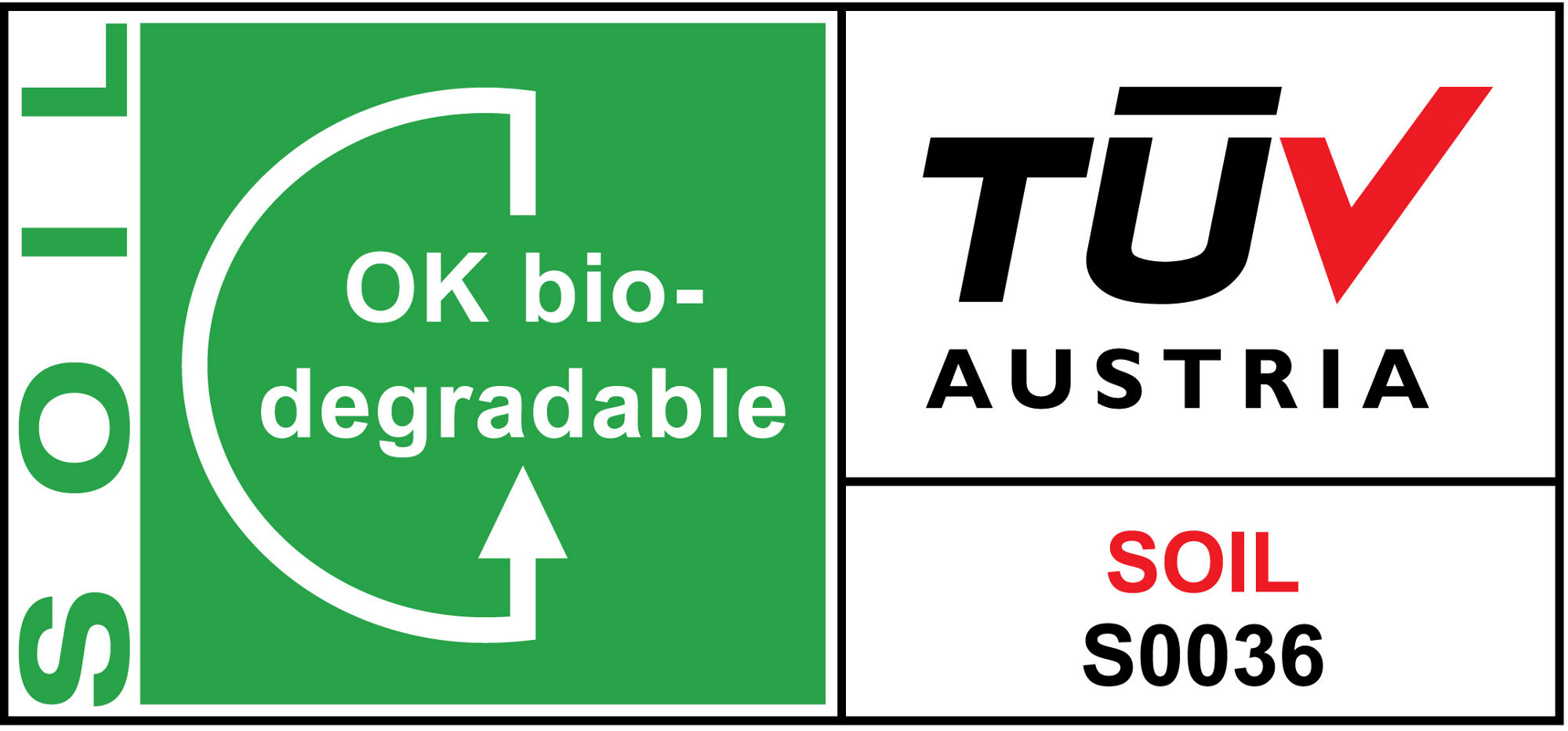 TUV AUSTRIA：OK biodegradable SOIL