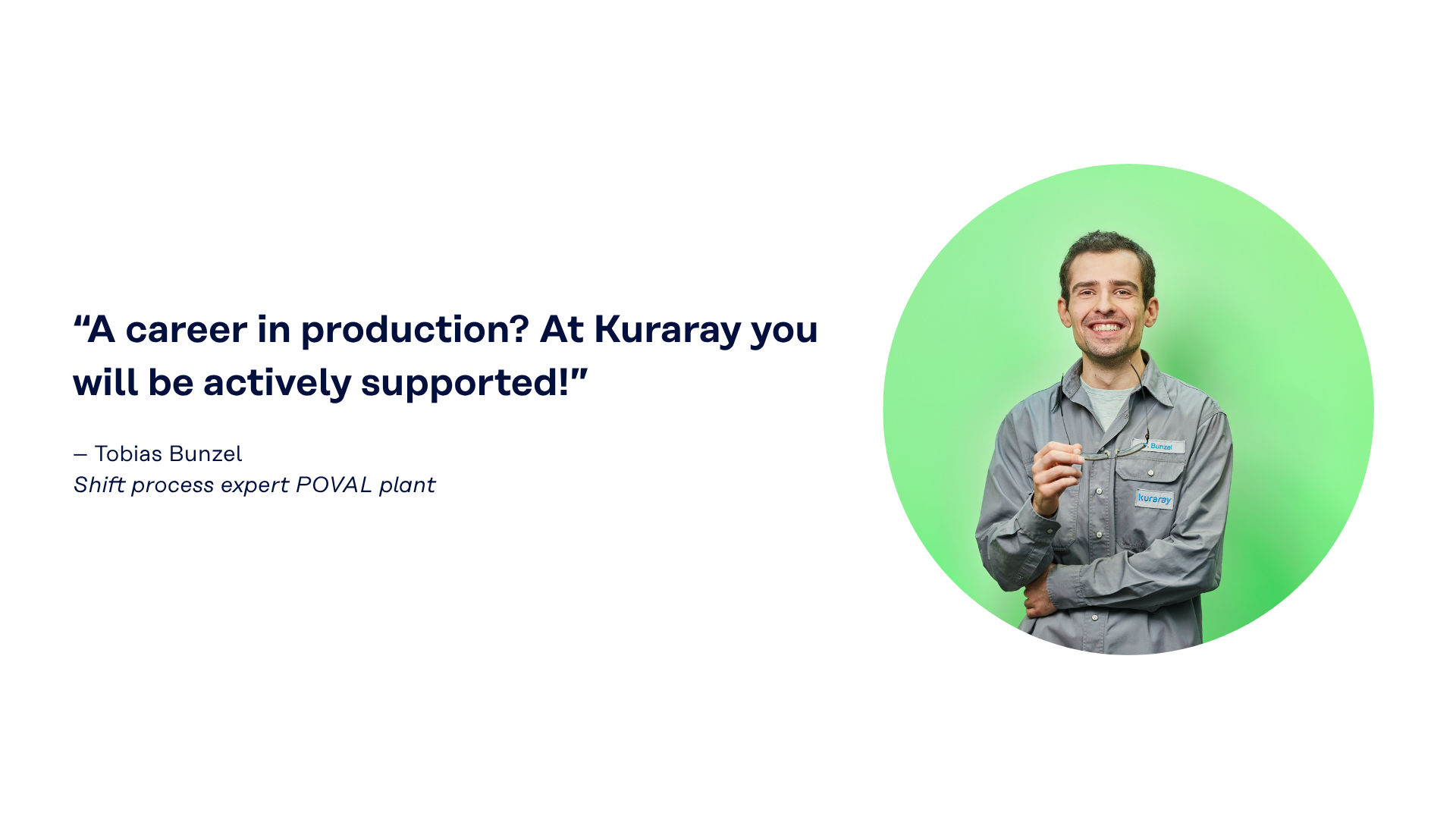 Professional portrait of an employee