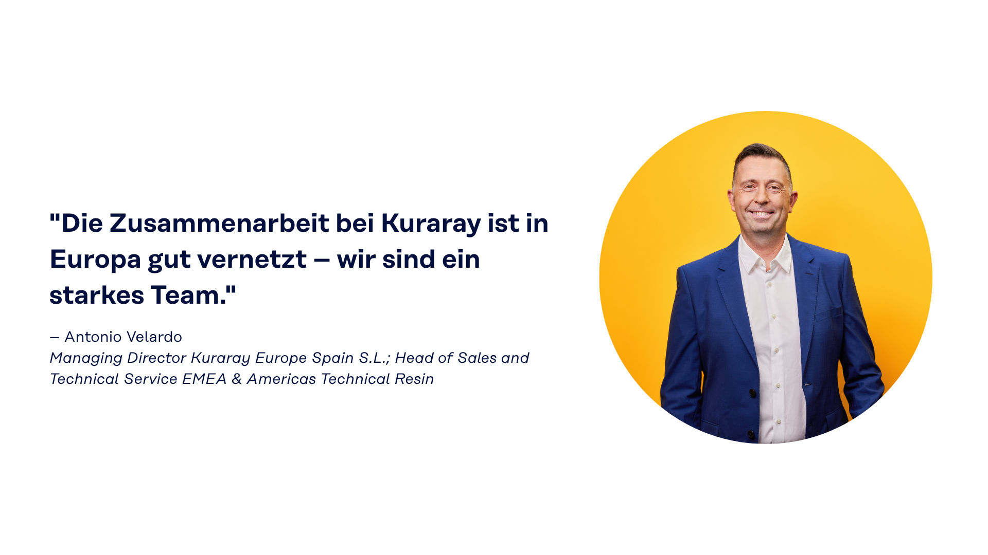 Professionelles Porträt eines Mitarbeiters.