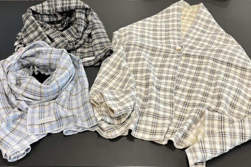 播州織ダブルフェイスストール