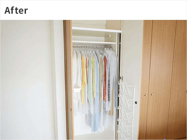 すっきりコンパクトに収納できる！