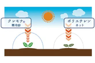〈クレモナ® 寒冷紗〉　適度な遮光