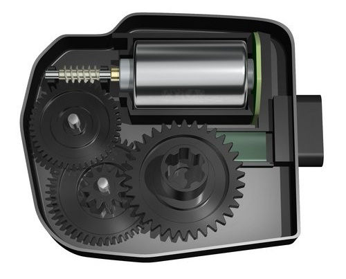 CCV actuator: gear with N1005A - PFAS free tribological grade.