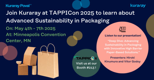 Join Kuraray at TAPPICon 2025 to learn about Advanced Sustainability in Packaging