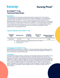 Technical Data Sheets ELVANOL™