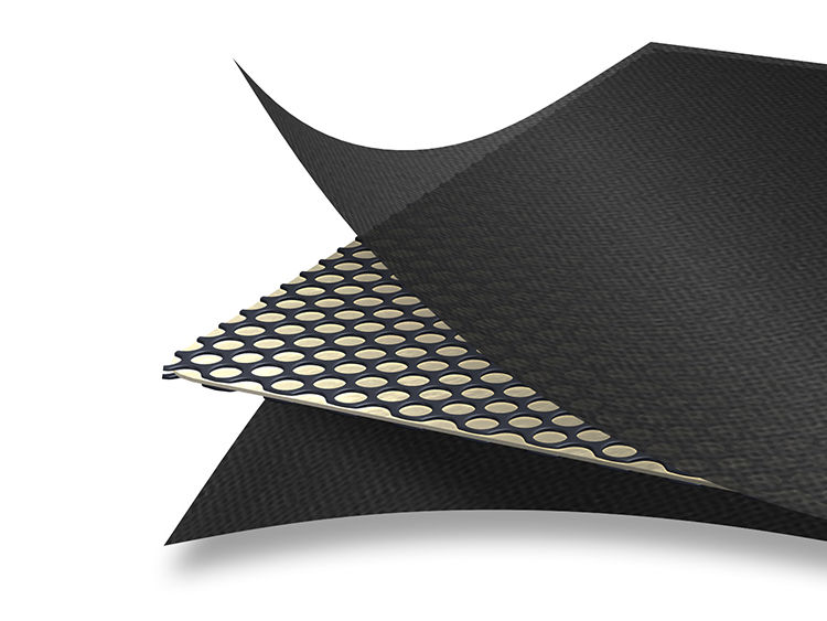 Five-layered structure with "strong double-sided adhesive sheet" sandwiched between "mite-permeable non-woven fabric" and "resin mesh (kneaded with attractant)"