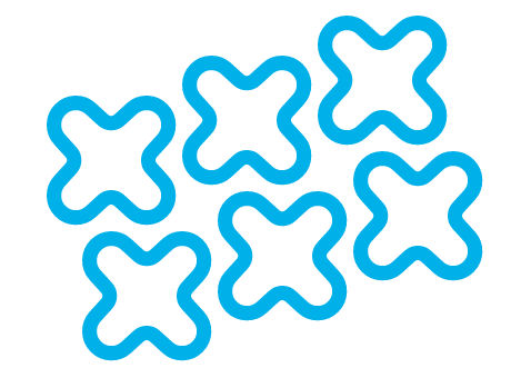 Cross-shaped Polyester filament Image