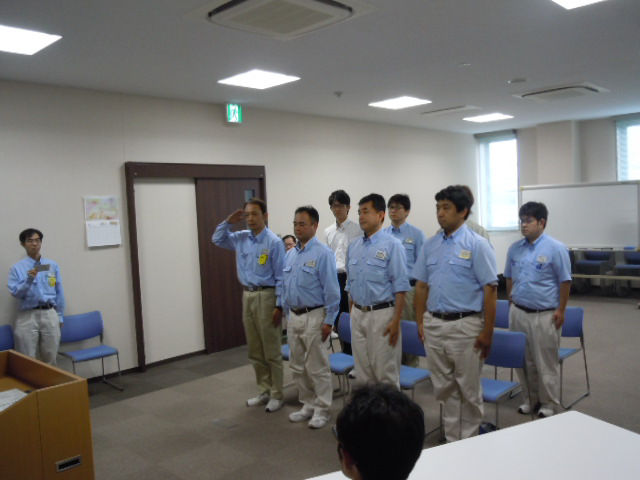 2016年度　自衛消防隊任命式の様子２