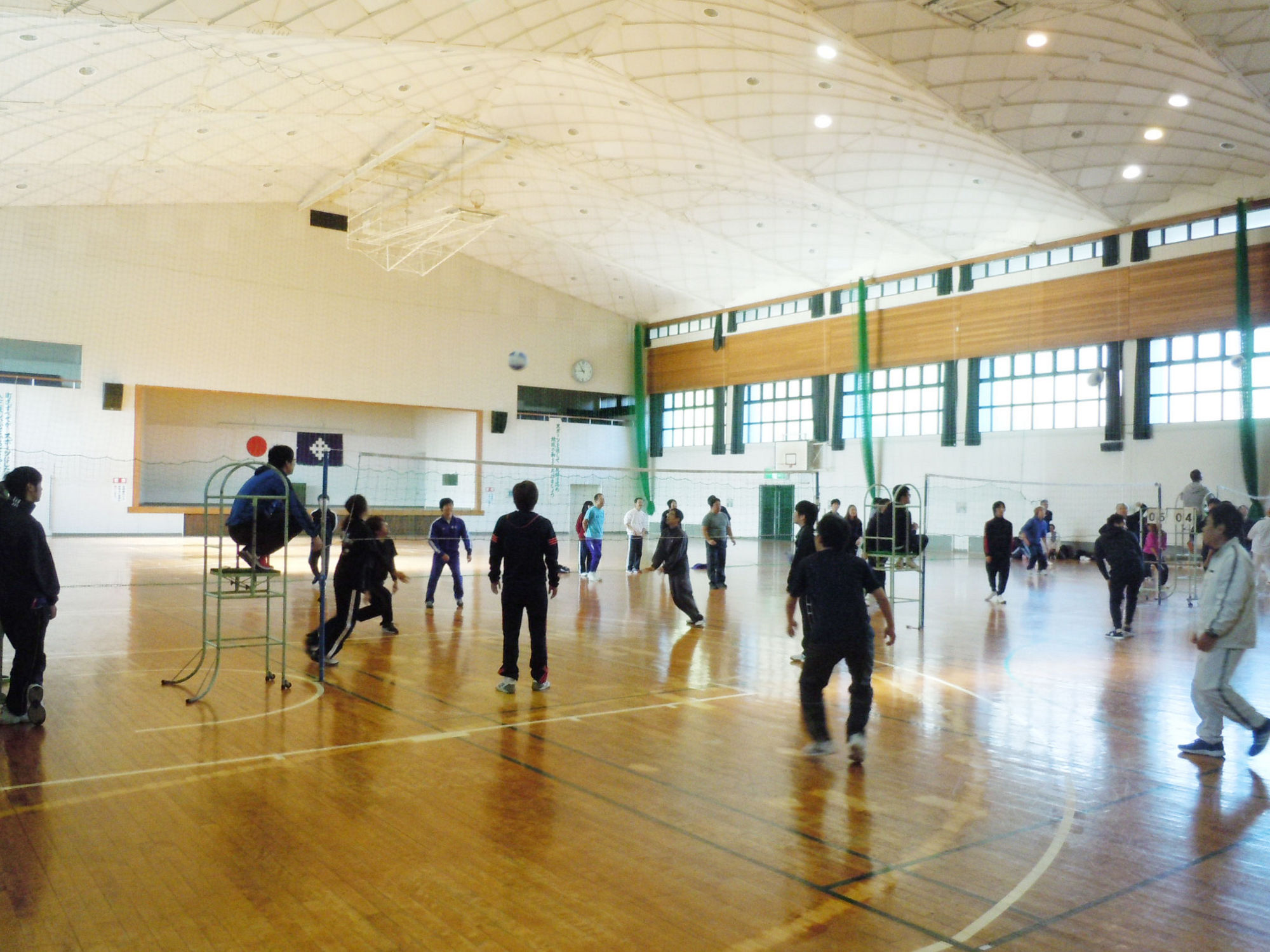 2018年度　ソフトバレーボール大会の様子１