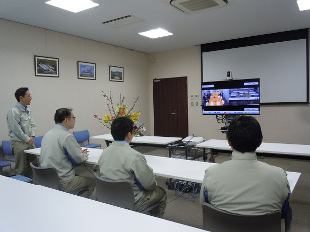 2020年度　入社式の様子２