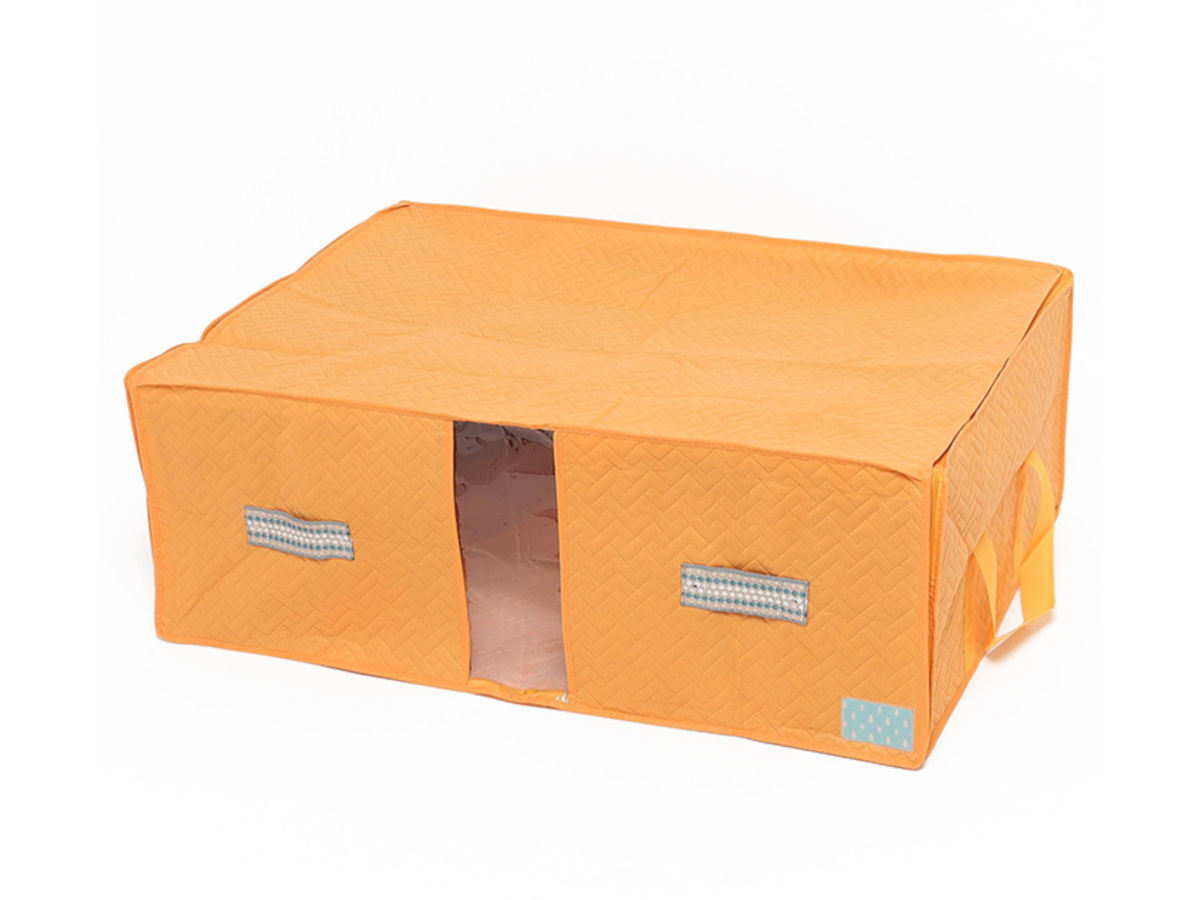 Anti-mite, antibacterial, odor-resistant /Guest bedding set storage bag; Marigold