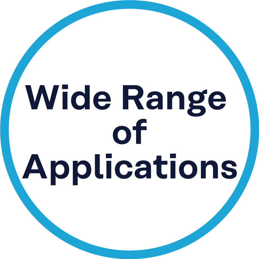 Wide range of applications