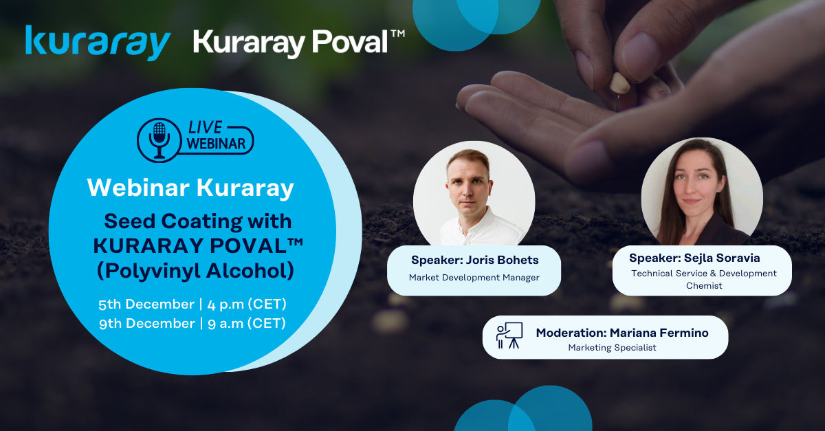 Webinar Seed Coating with KURARAY POVAL™ (Polyvinyl Alcohol)