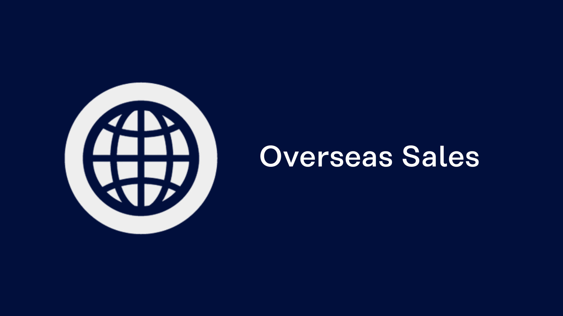 Overseas Sales
