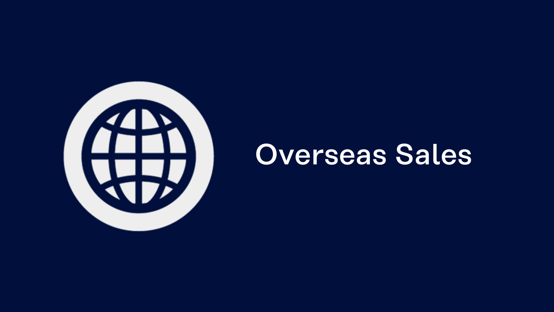 Overseas Sales