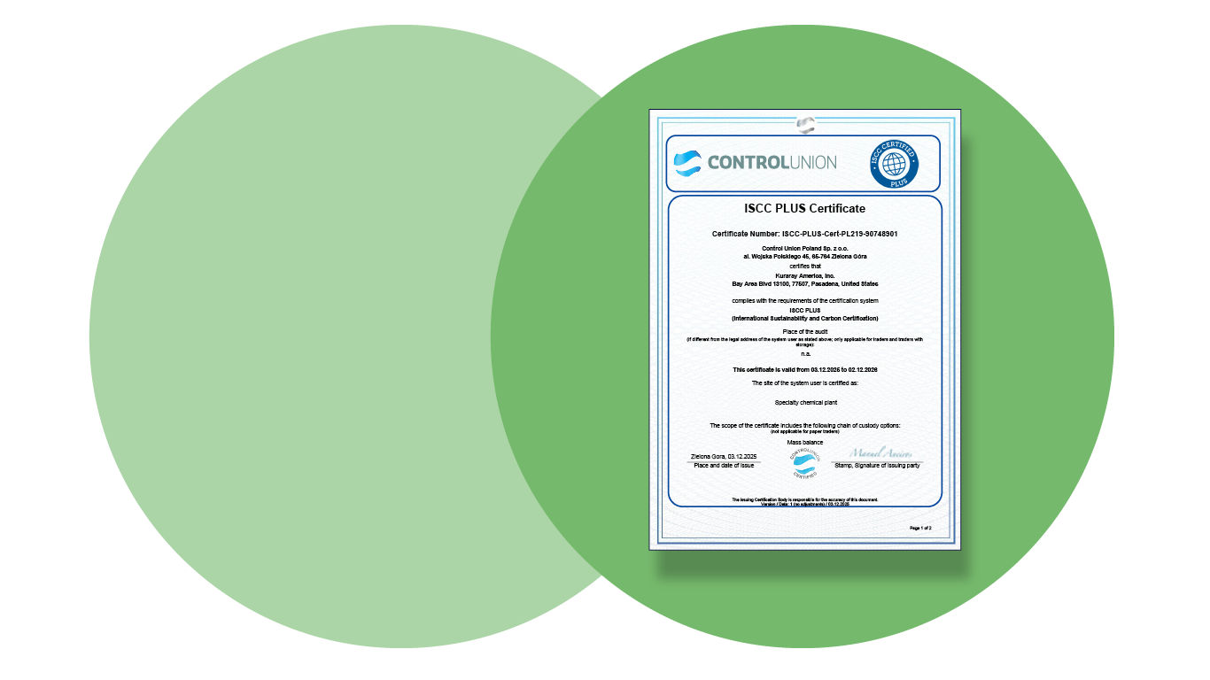 ISCC PLUS Certificate, Bayport Plant