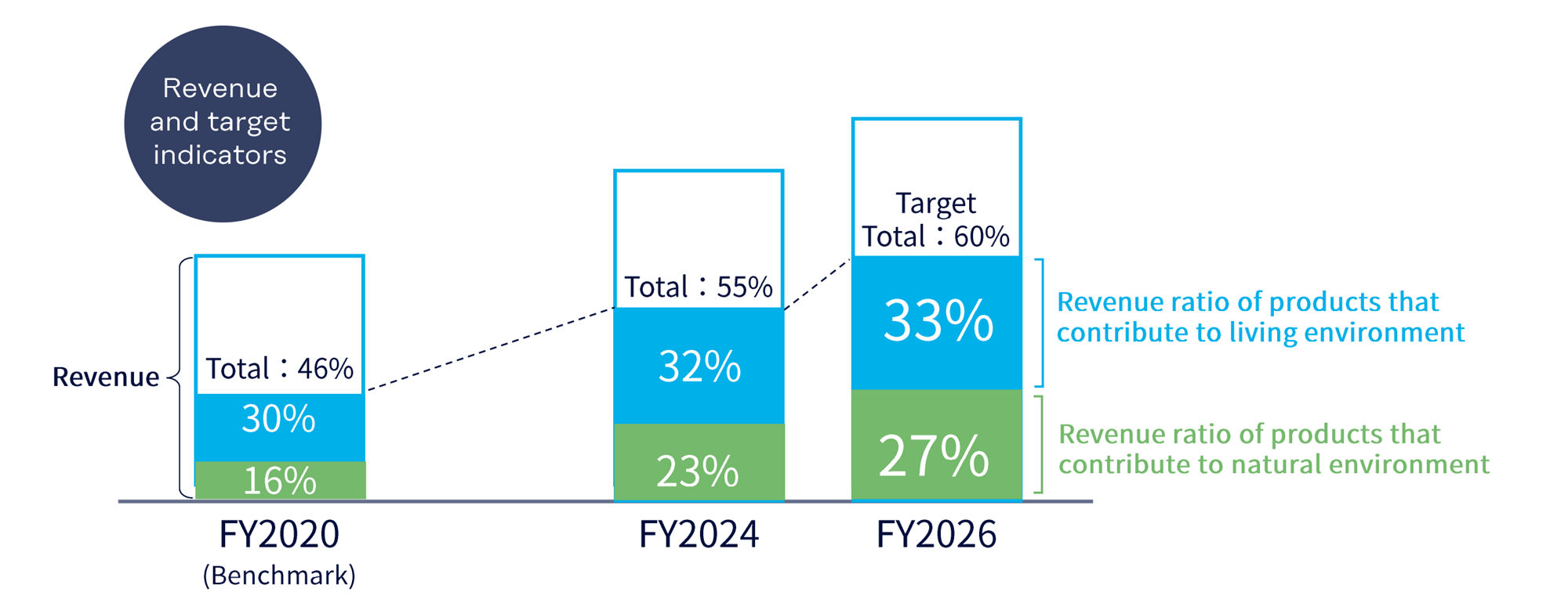 Revenue and target indicators