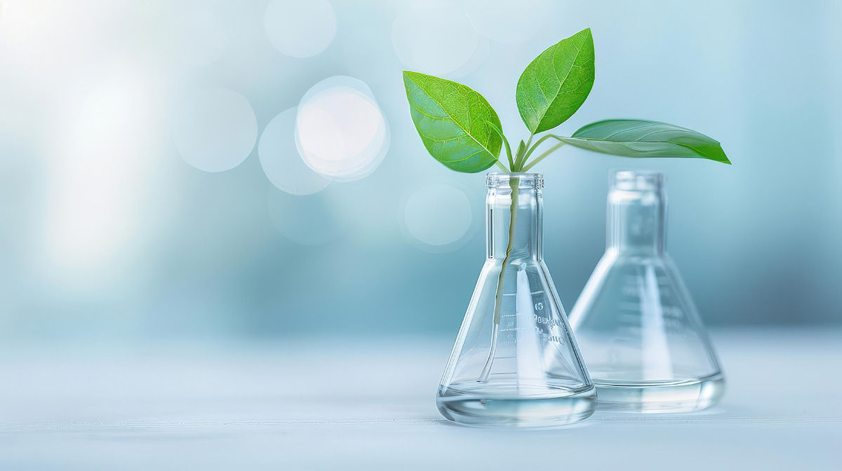 Photo: Erlenmeyer flask flower vase