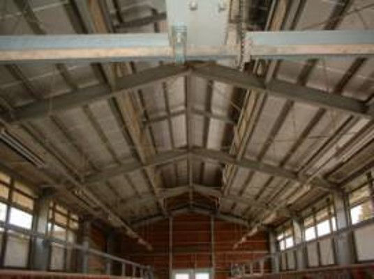 Image of Poultry eggs' Poultry house; Before installation of Ammonia odor decomposition mesh