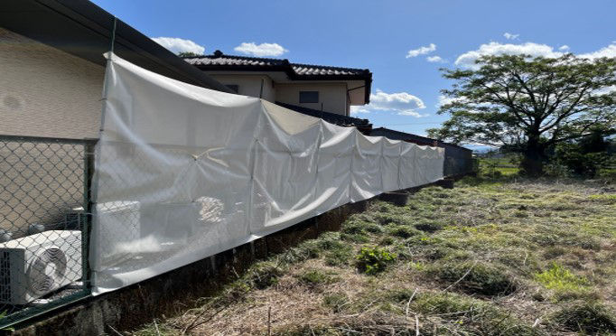 さやか®　使用例（フェンス型施工後）