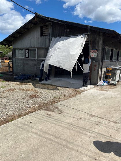 さやか®　使用例（堆肥舎入り口）