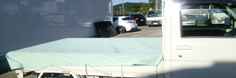 Ammonia odor decomposition mesh  Applications Image (Light truck bed sheet)