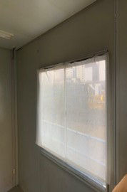 さやか®　使用例（コンテナハウス施工後　カーテン仕様）