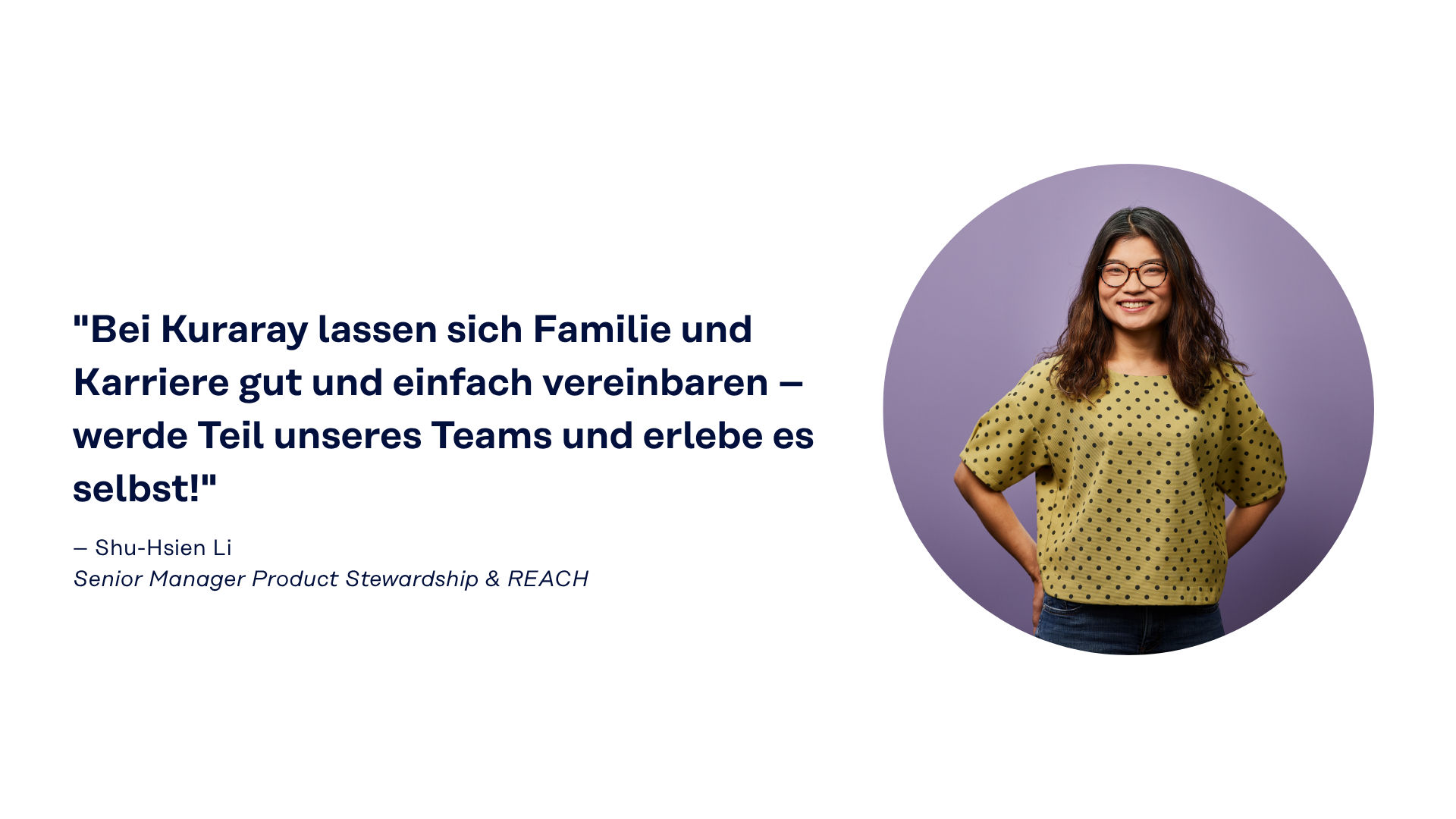 Professionelles Porträt einer Mitarbeiterin.