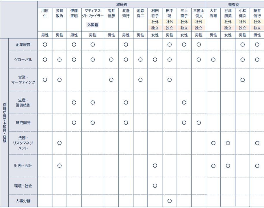 skill matrix