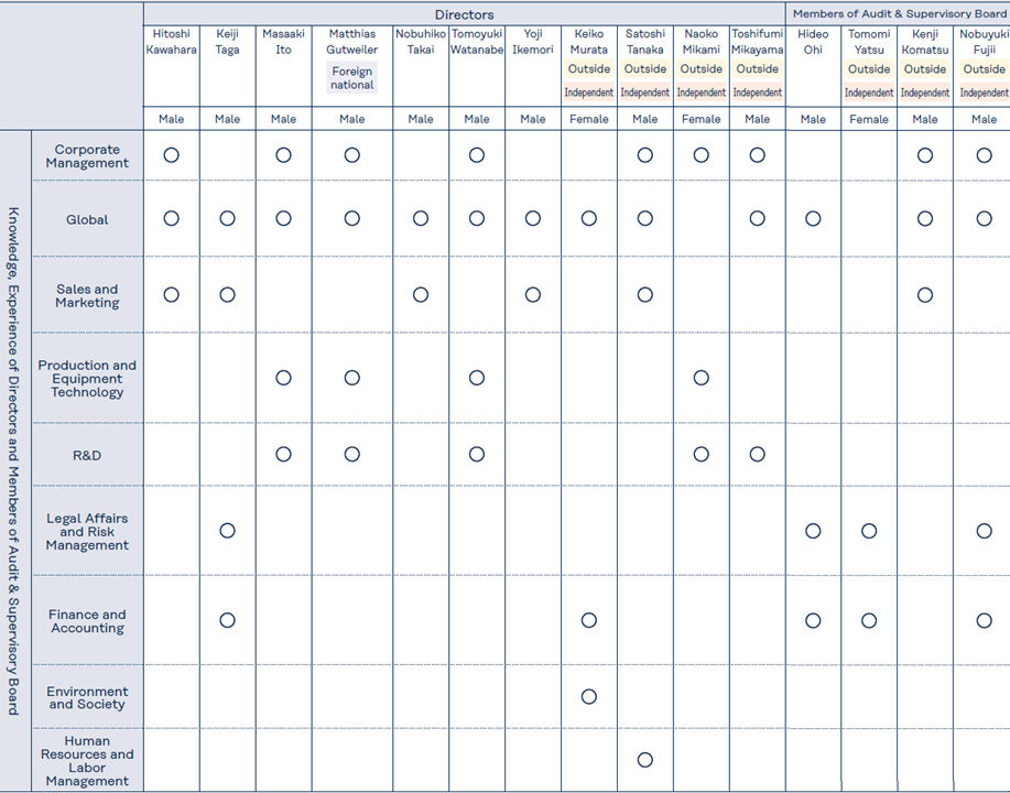 skills matrix
