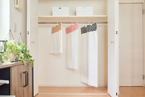 ブロック式洋服カバー（平袋・ショート・ロング）